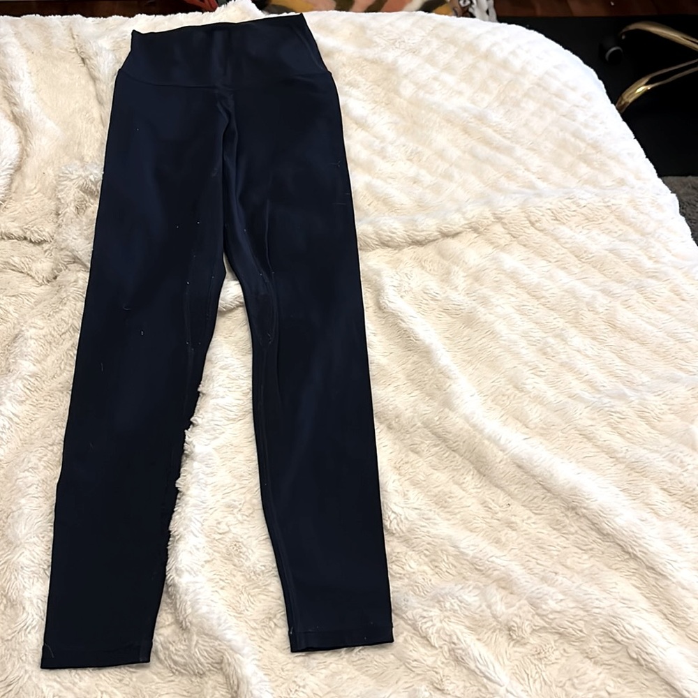 Buttery Soft Full-Length Navy Blue Leggings